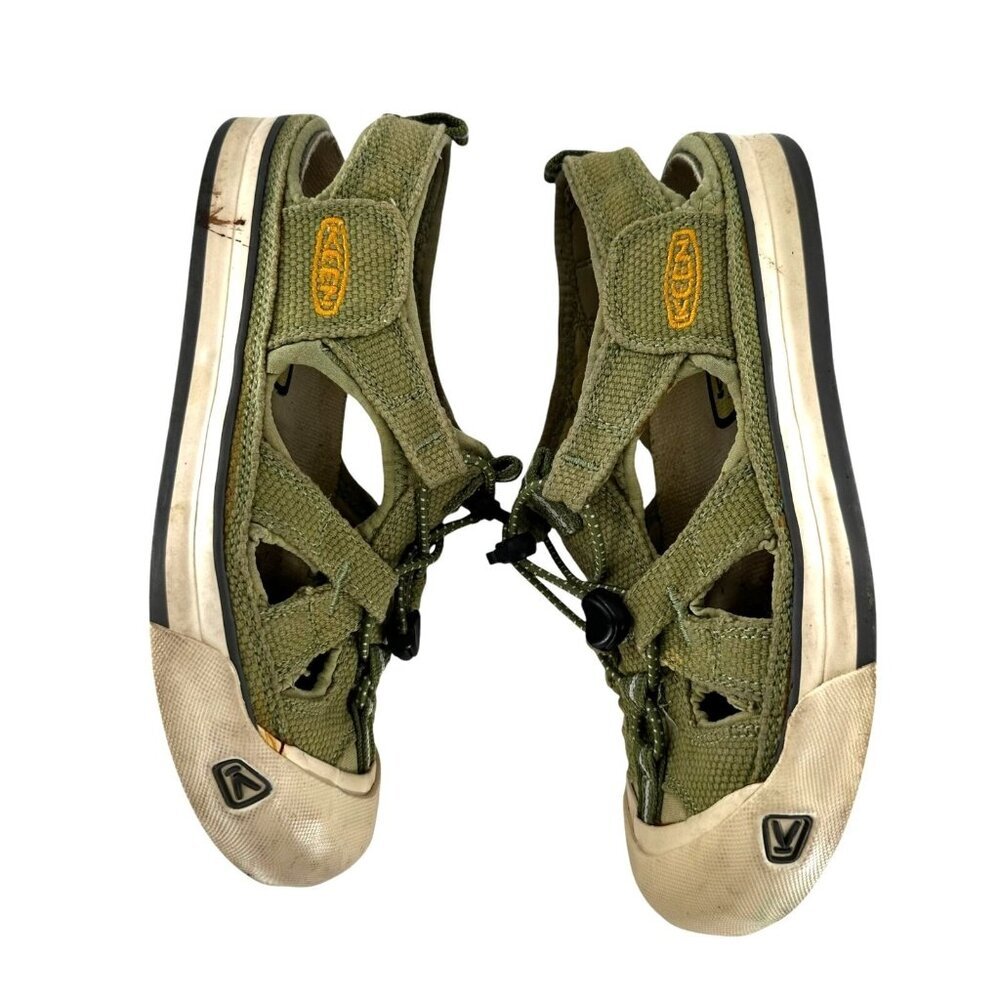 Keen Green Coronado Vulcanized Canvas Fisherman Sandal Hiking Shoes Size 6.5 - Picture 3 of 8